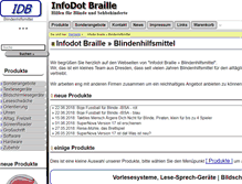 Tablet Screenshot of infodotbraille.com